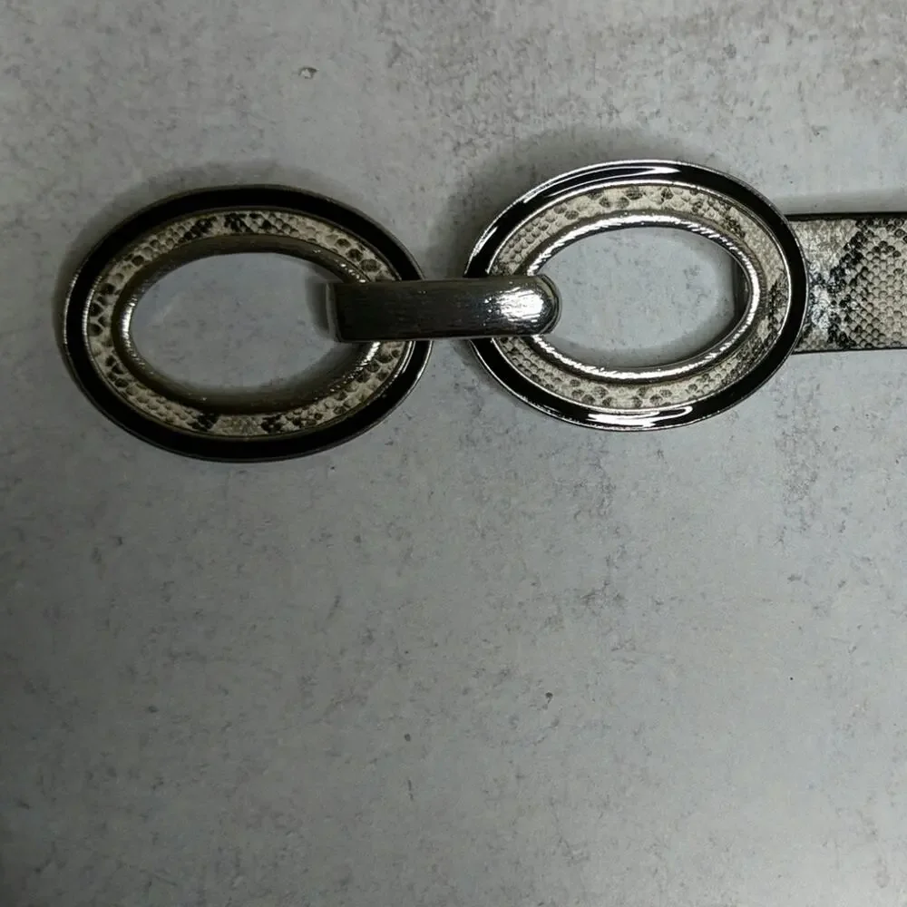 Chico's Adjustable Snakeskin Belt - Size M/L - EUC